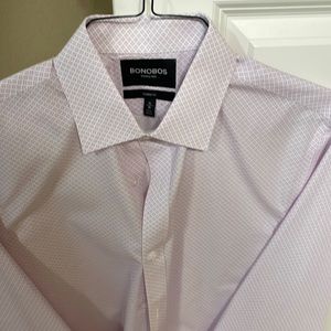 Bonobos jetsetter stretch dress shirt tailored fit 16/35